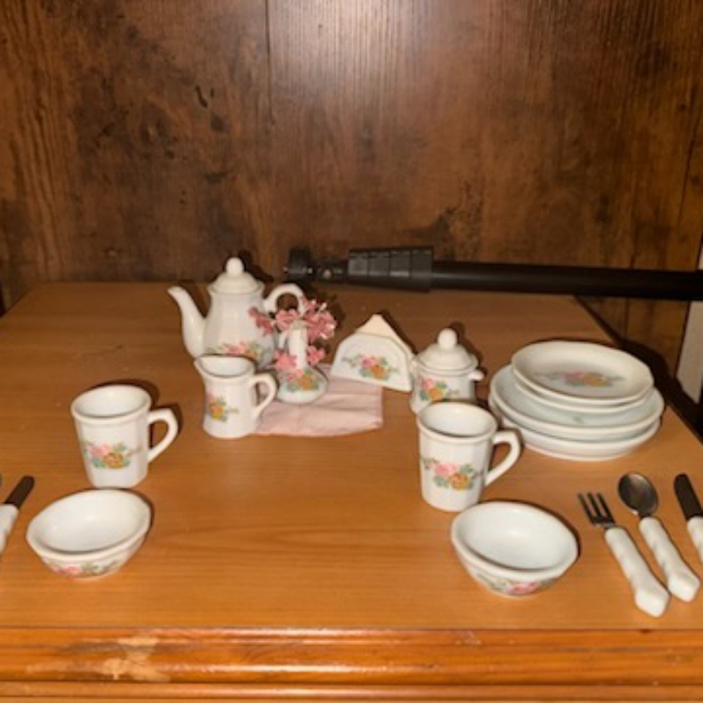 Super antique flower porcelain tea party set